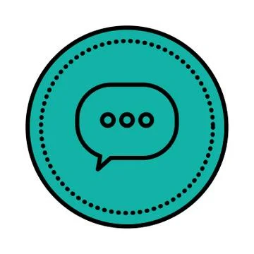 Speech bubble message icon vector illustration イラスト素材