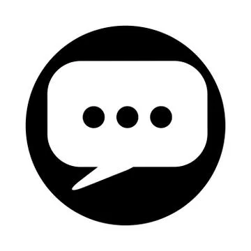 Speech bubble message icon vector illustration 스톡 일러스트