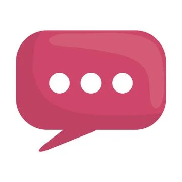 Speech bubble message icon vector illustration 스톡 일러스트