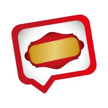 Speech bubble message icon vector illustration Illustrazione stock