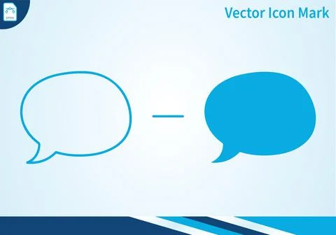 Speech bubble message icons for communication and dialogue. Ilustración de archivo