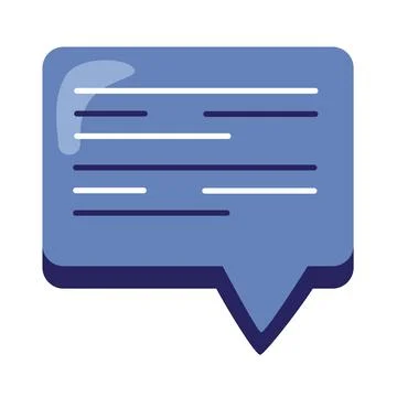 Speech bubble message Illustrazione stock