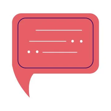 Speech bubble message Stock Illustration