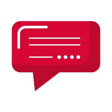 Speech bubble message Stock Illustration