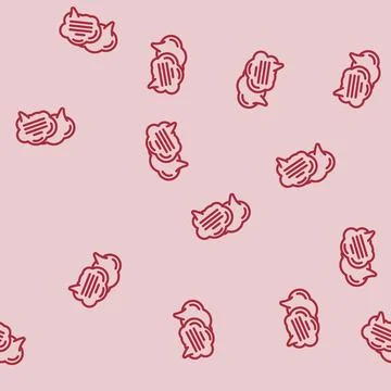 Speech bubble natural language processing nlp line vector seamless pattern イラスト素材