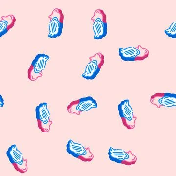 Speech bubble natural language processing nlp isometric icon seamless pattern Stock Illustration