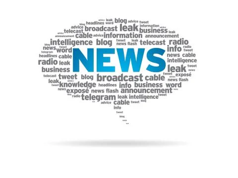 Speech bubble - news Stock Illustration