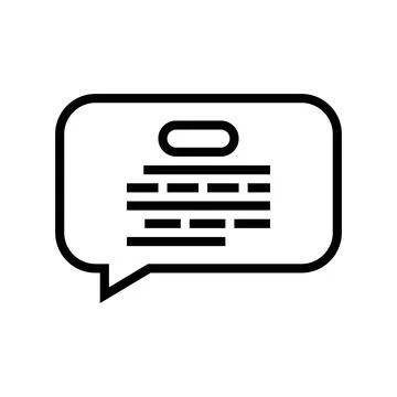 Speech bubble nlp line icon vector illustration イラスト素材