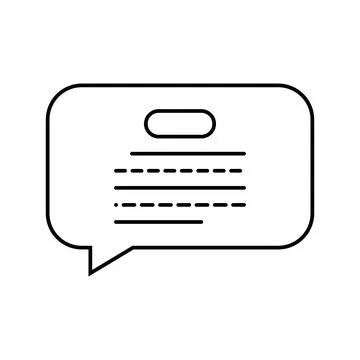Speech bubble nlp line icon vector illustration イラスト素材