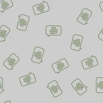 Speech bubble nlp line seamless pattern 스톡 일러스트
