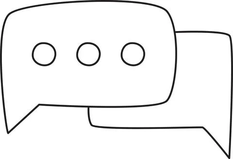 Speech Bubble or Comment Box Icon Illustration Illustration