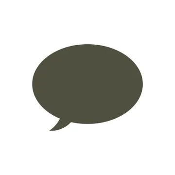 Speech bubble or talking cloud vector illustration isolated on white backgrou Stockillustratie