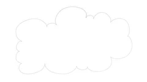 Speech bubble outline loop animation. Stock Footage 331921196