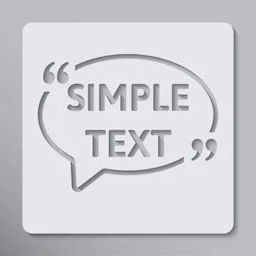 Speech Bubble Oval. Empty Quote Bracket. Quote. Stock Illustration