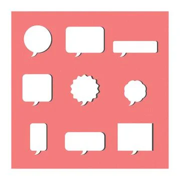 Speech Bubble Pack Vector Illustration Vector Design Stock Illustration