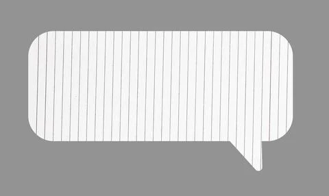 Speech bubble with paper texture, symbolizing conversation and communication. Stock Photos