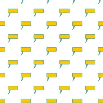 Speech bubble pattern seamless Stock Illustration