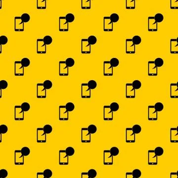 Speech bubble on phone pattern vector 스톡 일러스트