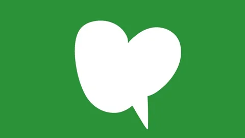 Speech Bubble Pop Animation on Green Screen | Empty Chat Box Overlay 库存影片 332718895
