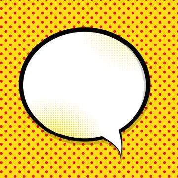 Speech Bubble Pop Art Background Vector Illustrazione stock