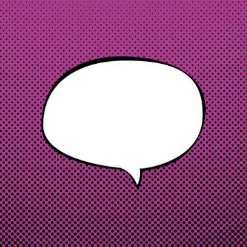 Speech Bubble on Pop Art Background Stock Illustration