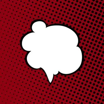Speech Bubble on Pop Art Background 스톡 일러스트