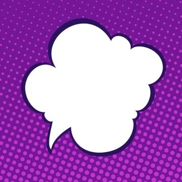 Speech Bubble on Pop Art Background Stock Illustration