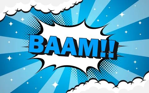 Speech bubble pop art, comic book background vector illustration Stock Illustration