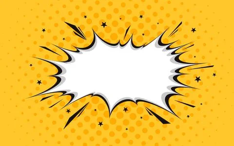 Speech bubble pop art, comic book background vector illustration 스톡 일러스트