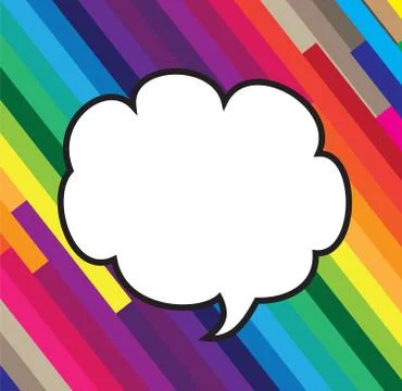 Speech Bubble Pop Art Illustrazione stock