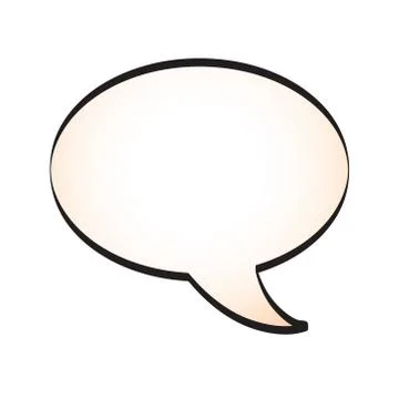 Speech bubble in pop art retro comic style, vector illustration Stock Illustration