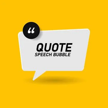 Speech bubble poster and banner design on yellow background Stock Illustration