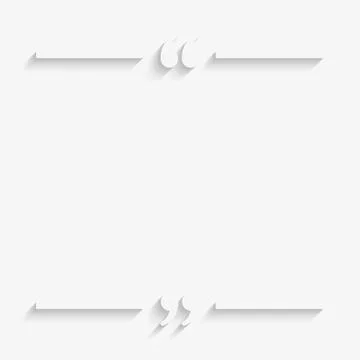 Speech Bubble Quote. Empty Quote Bracket. Stock Illustration