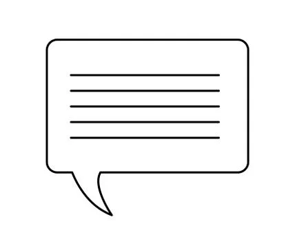 Speech bubble in rectangle shape 스톡 일러스트