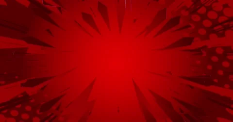 Speech Bubble on red comic book background Stock Footage 169621066
