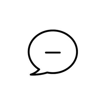 Speech Bubble Remove vector icon Stock Illustration