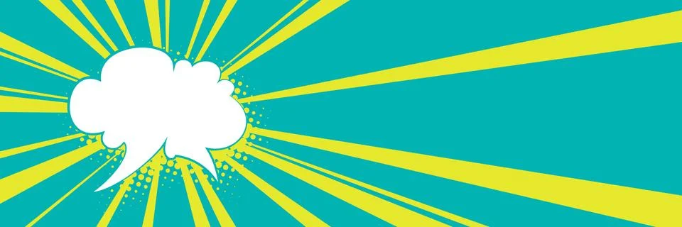 Speech bubble on a retro background Illustrazione stock