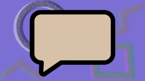 Speech bubble retro style animation. 库存影片 248248434