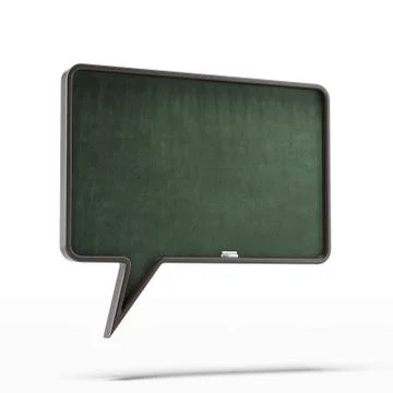 Speech bubble school desk Illustration