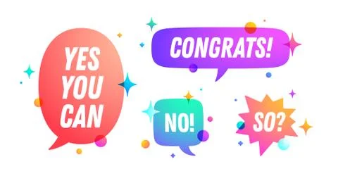 Speech bubble. Set of chat message Stock-Illustration