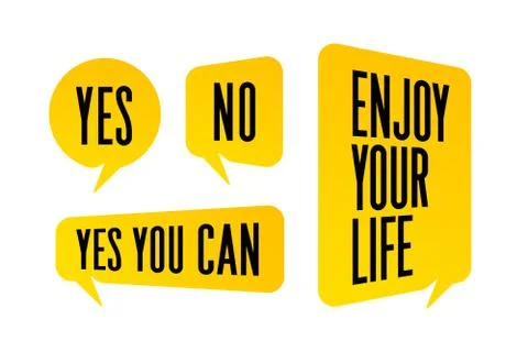 Speech Bubble. Set of colorful cloud talk speech bubble Stock Illustration