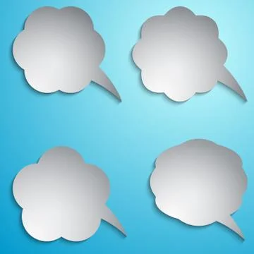 Speech bubble set Stock Illustration