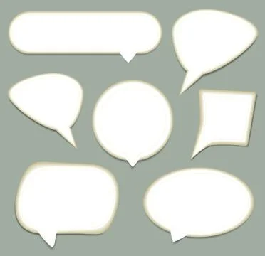 Speech Bubble set. Stock Illustration