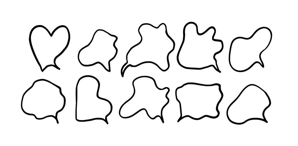 Speech Bubble Set Illustration | Vector for Communication and Graphic Designs Stock-Illustration