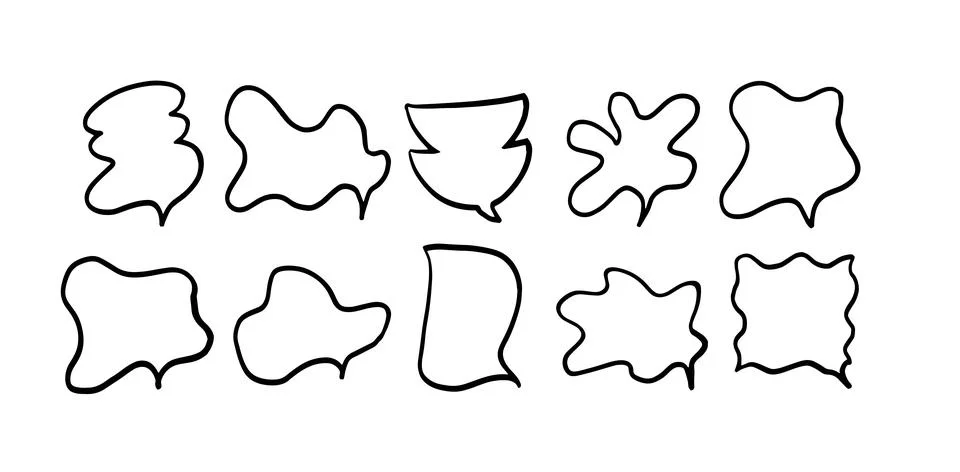 Speech Bubble Set Illustration | Vector for Communication and Graphic Designs Stock-Illustration