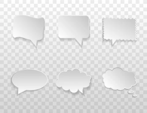 Speech Bubble set. Vector illustration. Flat design. Stock Illustration