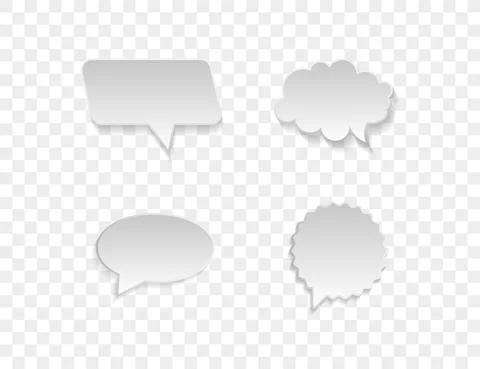 Speech Bubble set. Vector illustration. Flat design. イラスト素材
