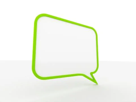 Speech bubble with shadow isolated on white background 스톡 일러스트