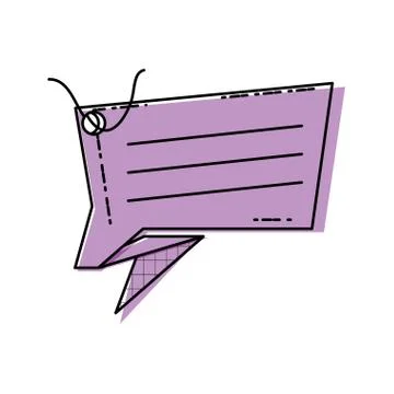 Speech bubble in shape rectangle Stock Illustration
