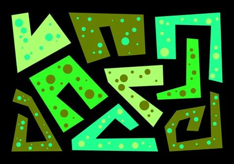 Speech bubble shapes in various geometric shapes in retro cartoon style. Stock Illustration